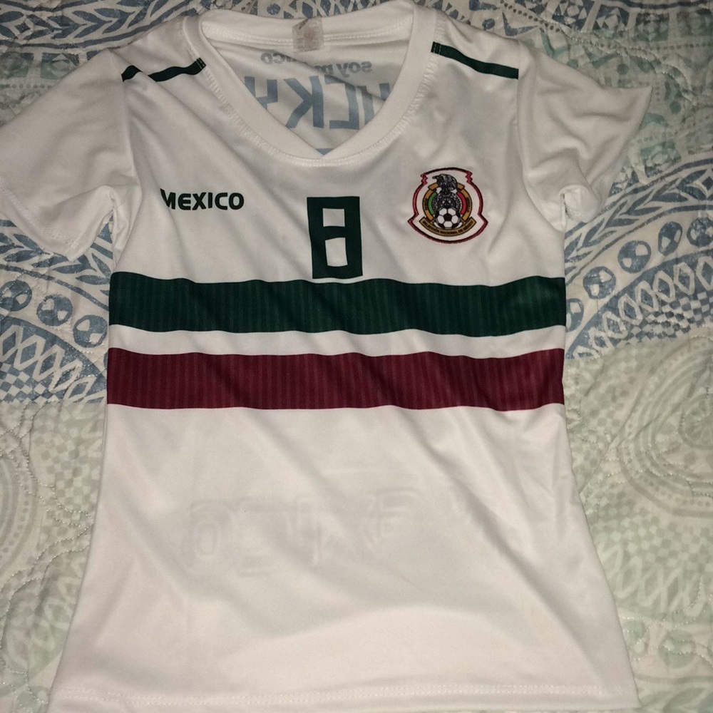 MEXICO SOY MEXICO JERSEY #8 IN WHITE BRAND NEW
